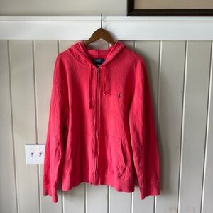 Men’s Polo Ralph Lauren Coral Zip Hoodie Jacket, Size XXL, NWOT
